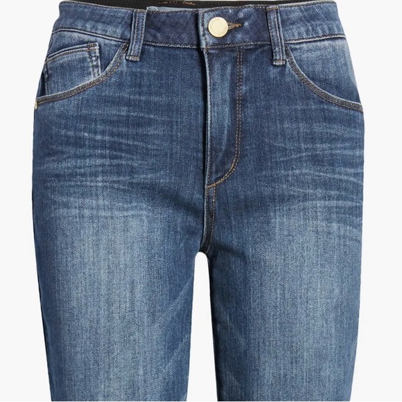 ‘AB’SOLUTION HIGH WAIST RAW HEM SKINNY CROP JEAN - Picture 5 of 9